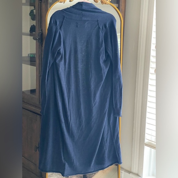NWT Zadig & Voltaire Rona 100% Cashmere Cardigan in Navy Missing Belt Size Small - Picture 13 of 16